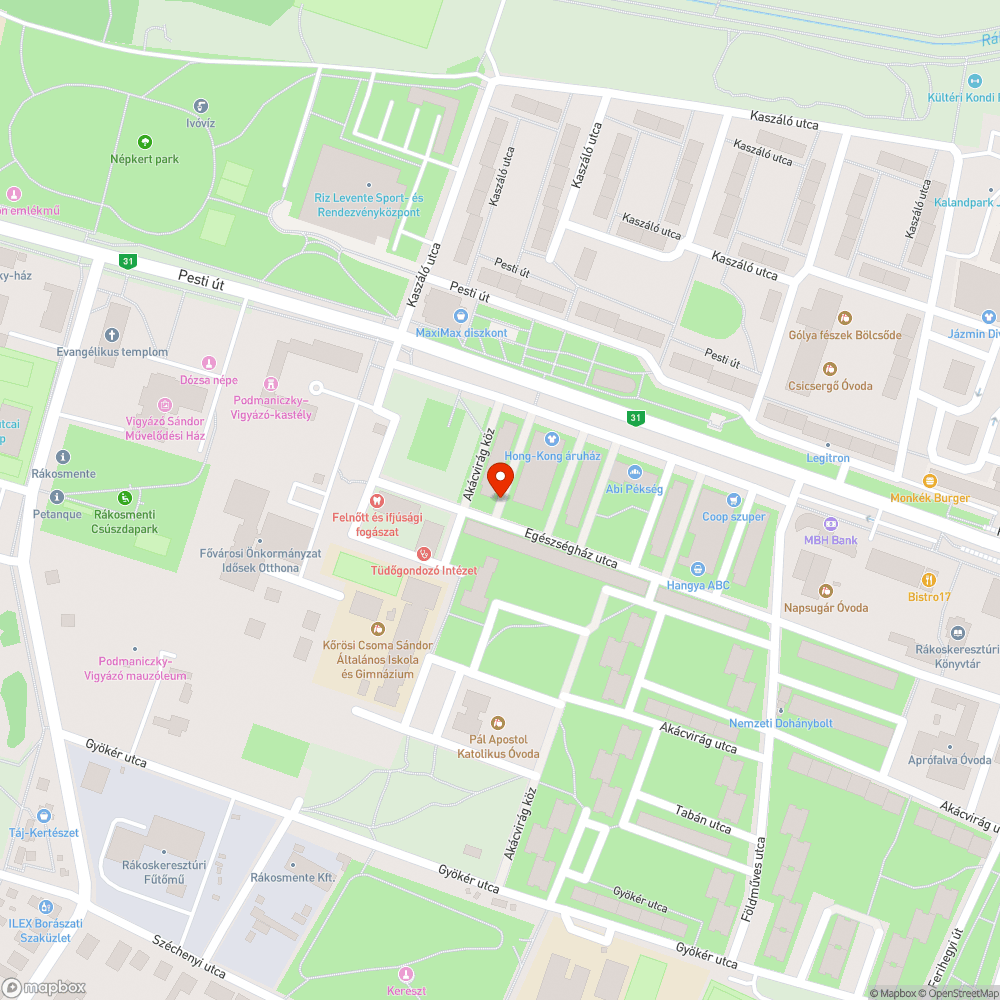 Elhagyott jármű bejelentés helye