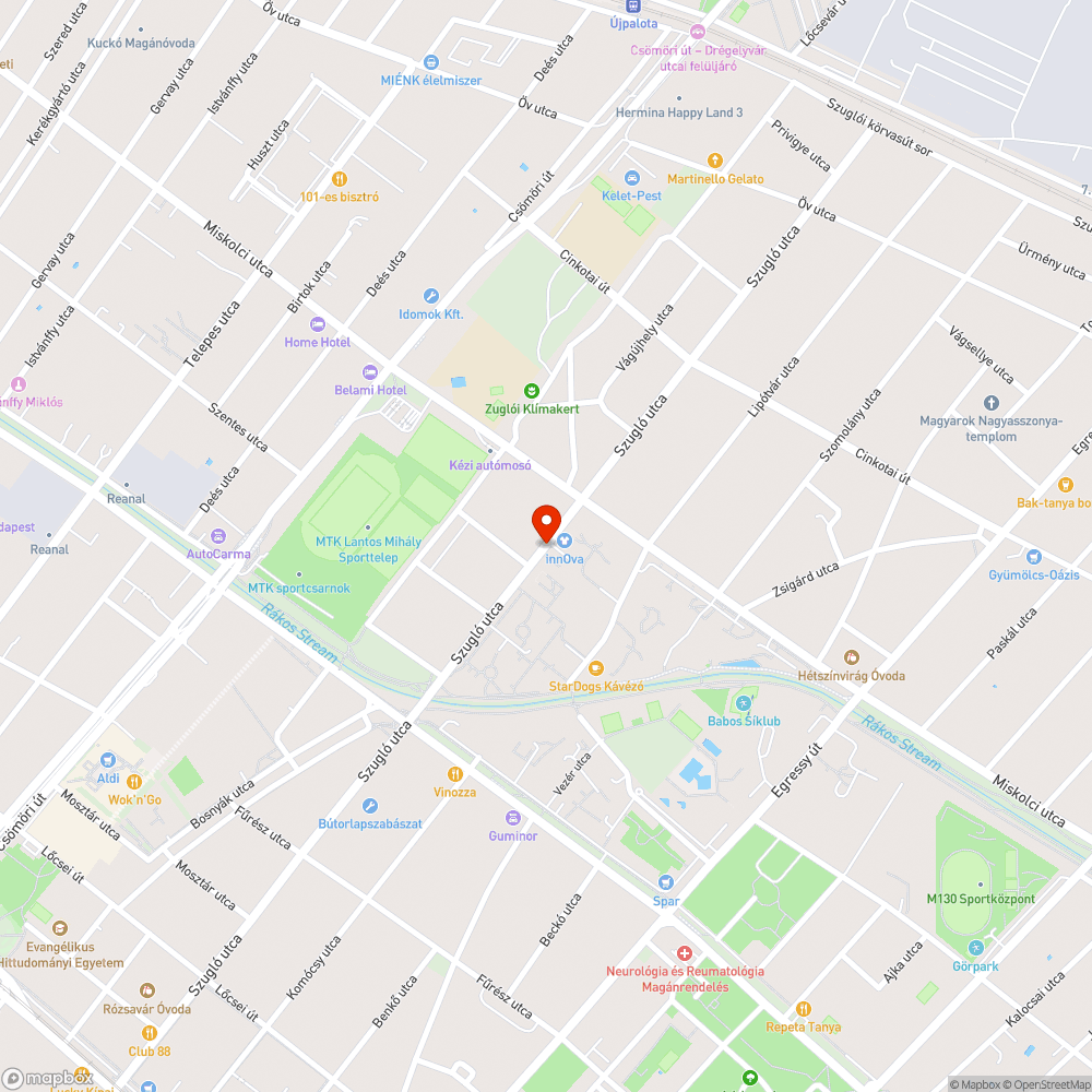 Elhagyott jármű bejelentés helye