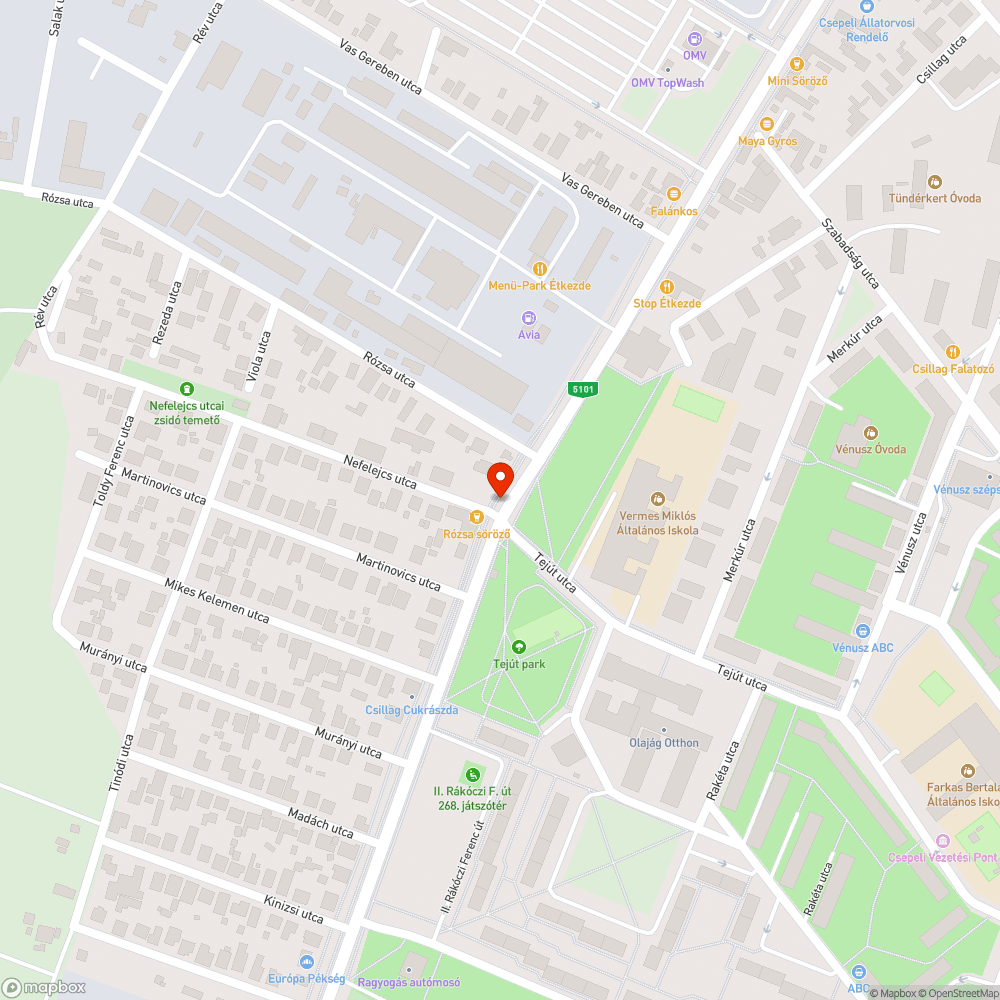 Sérült telefonfülke bejelentés helye