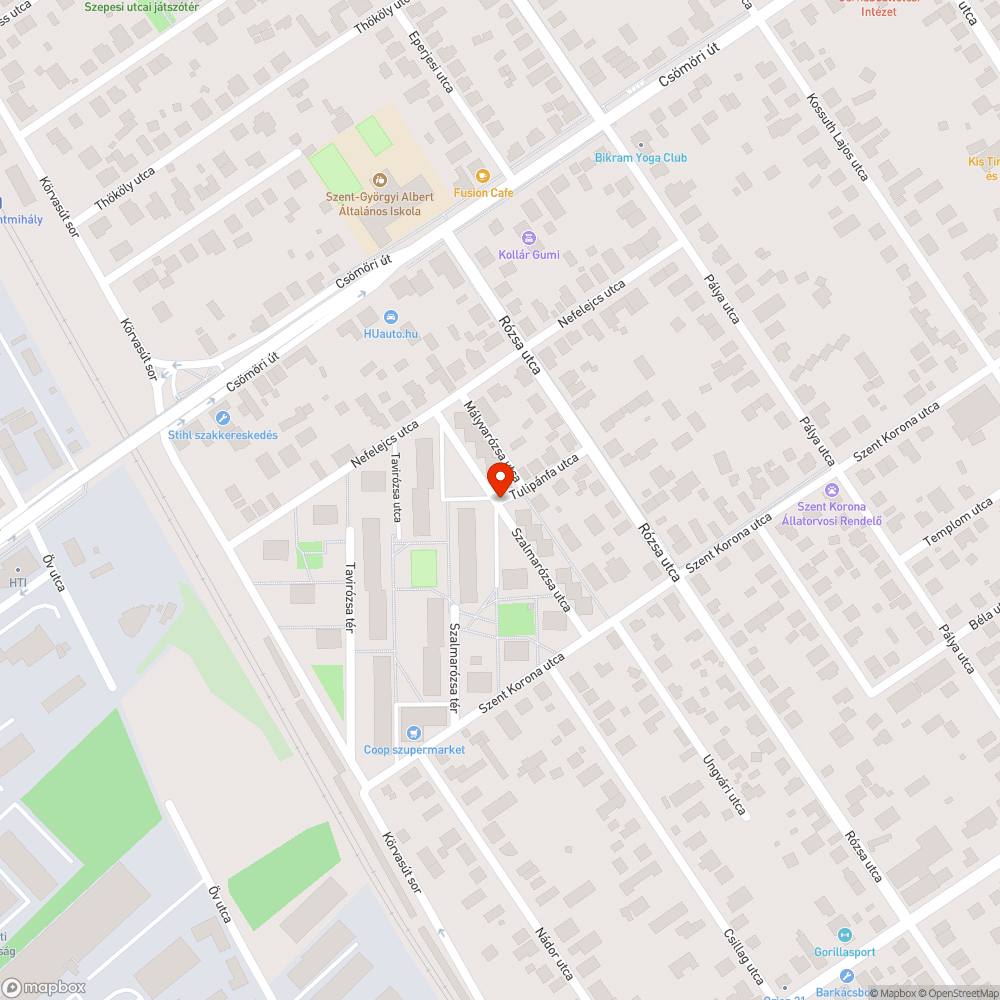 Kiégett lámpa bejelentés helye