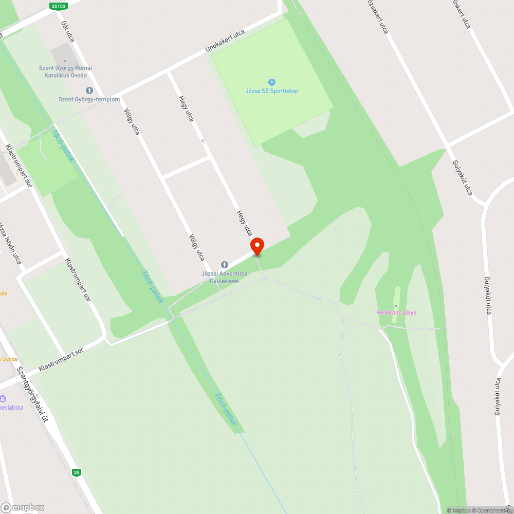 Szétesett szemetes bejelentés helye