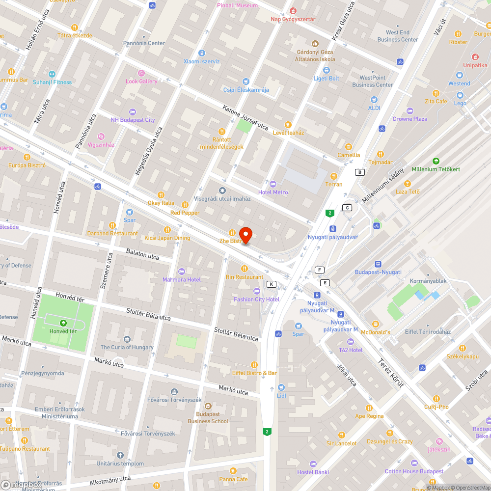 Kátyúk a Szent István körúton bejelentés helye