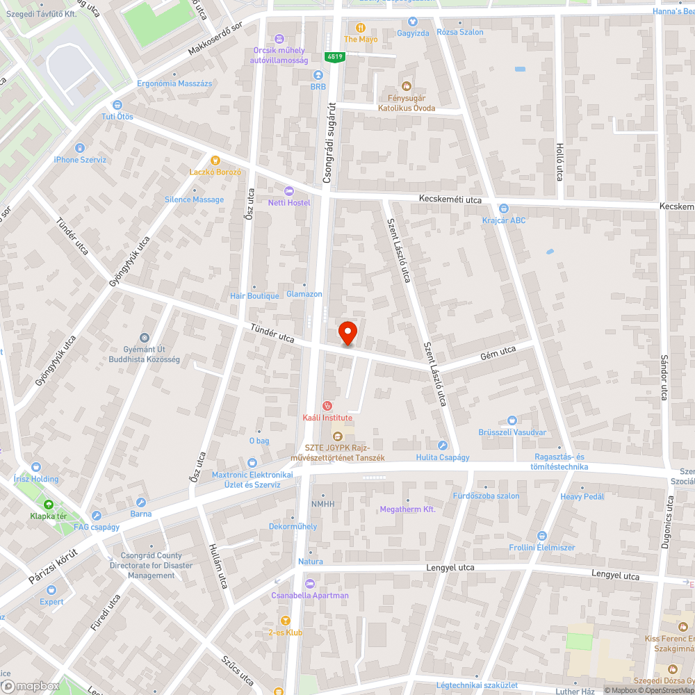 Elfogyó útszél a Gém utca végén több helyen is bejelentés helye