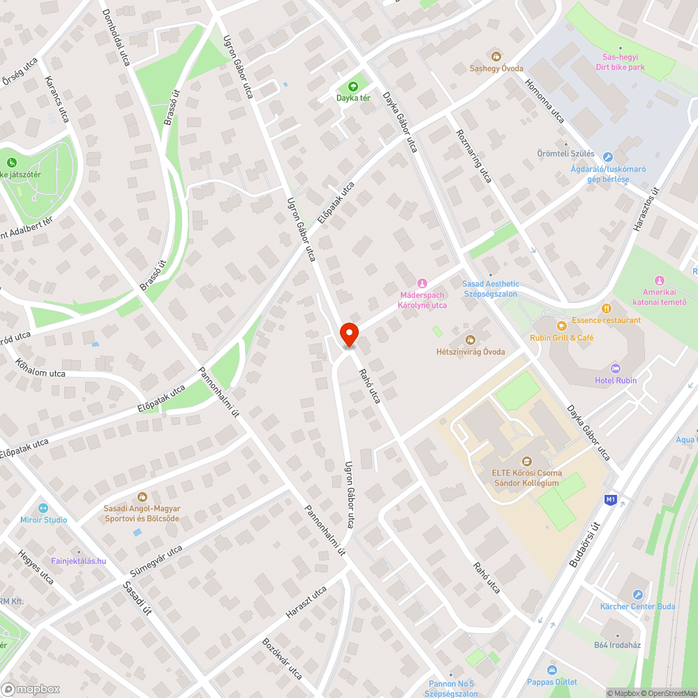 Rahó - Ugron járda takarítása bejelentés helye