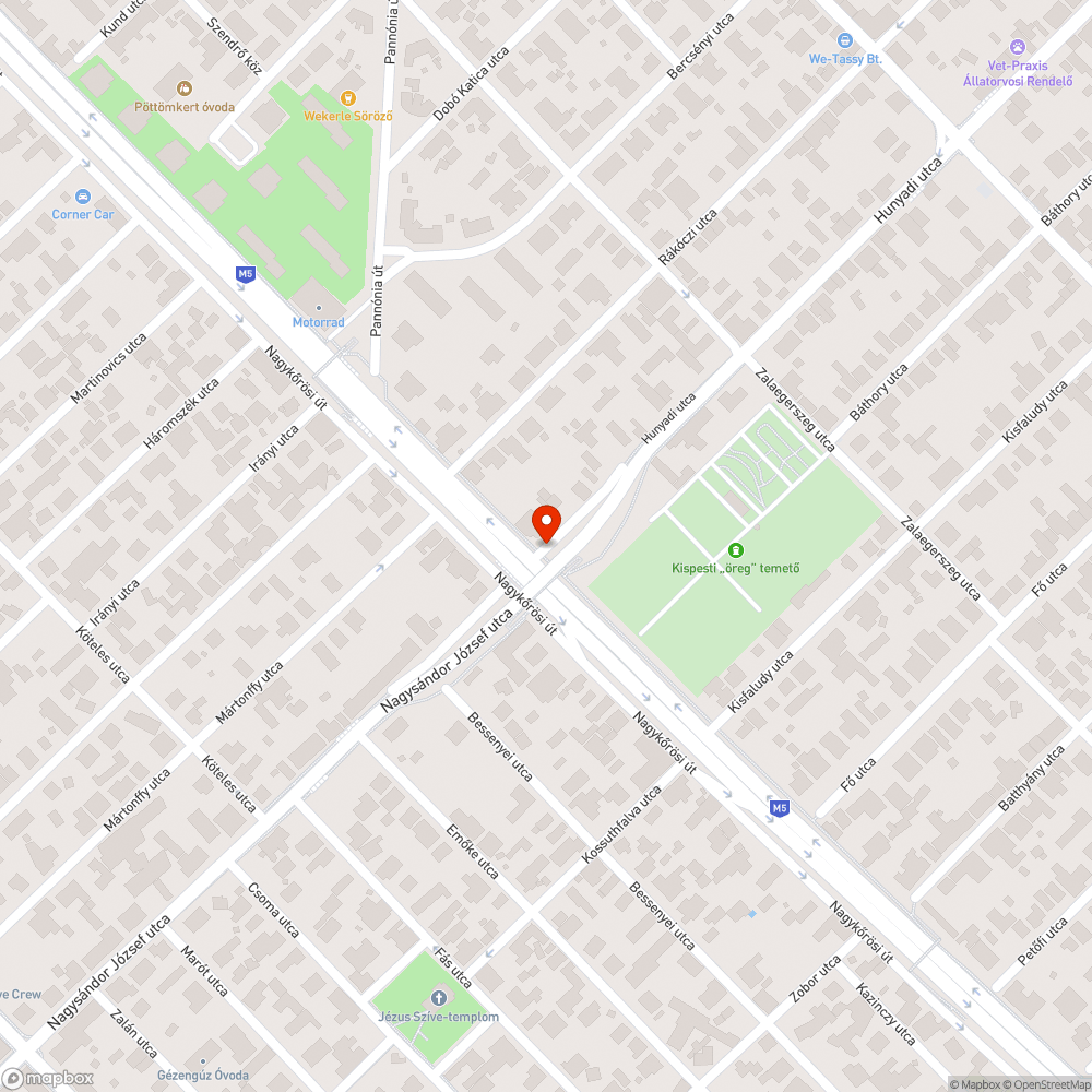 Lámpa nem világít a felüljárón bejelentés helye