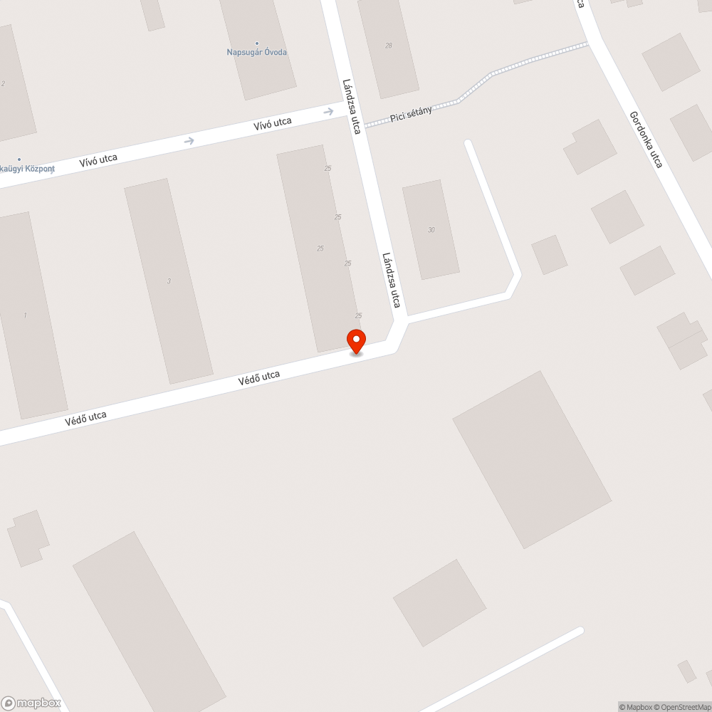 Szemét az utcán bejelentés helye