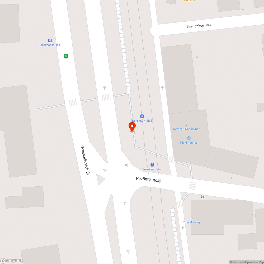 Gyalogátkelő bejelentés helye