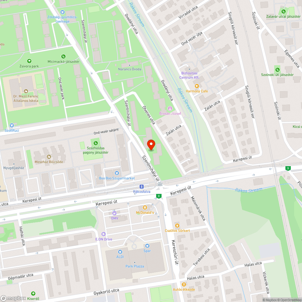 Kidőlt fa a járdán bejelentés helye