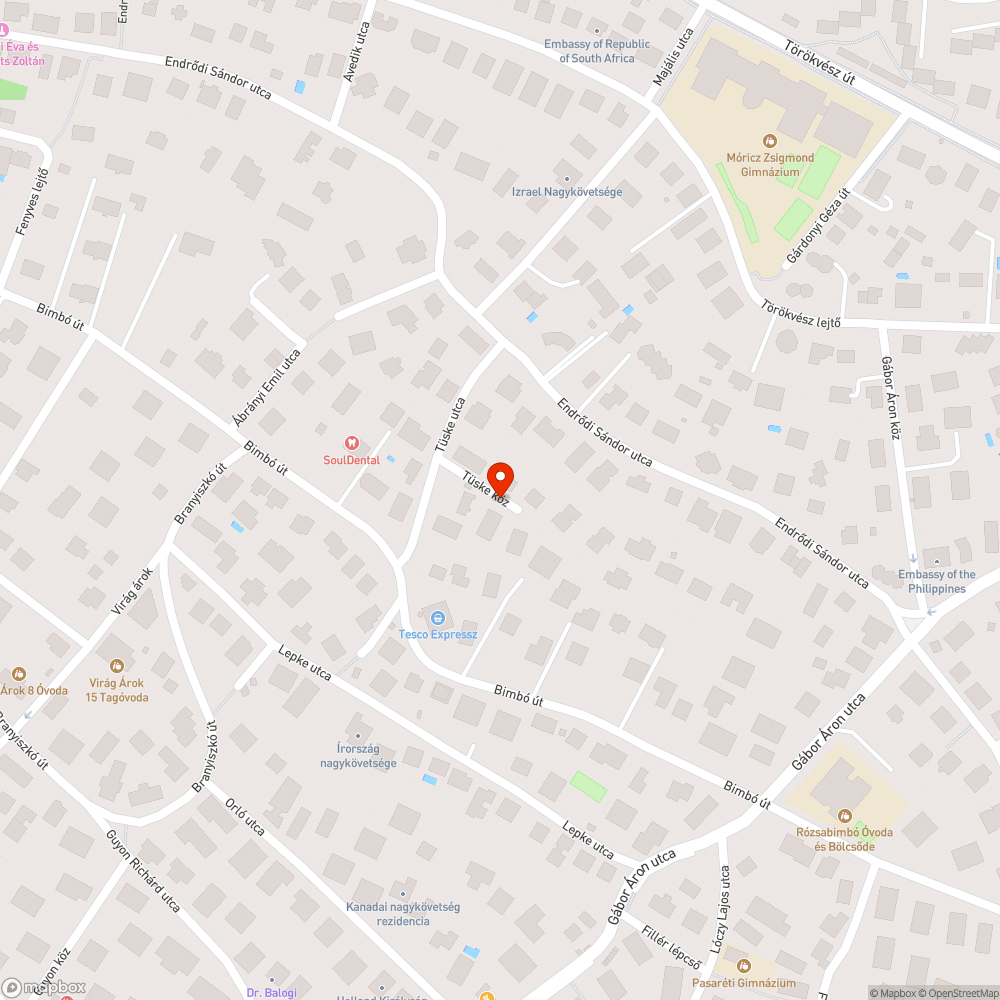 Balesetveszélyes, csúszós zsákutca bejelentés helye