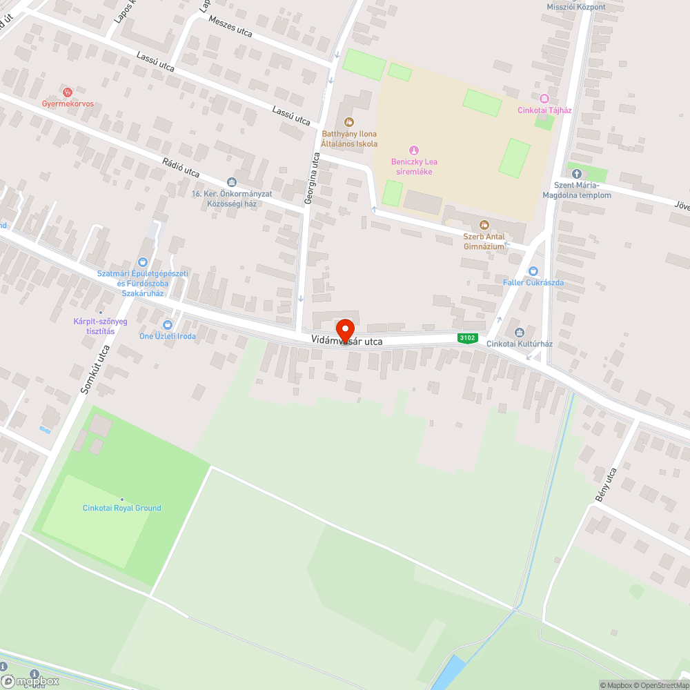 Jeges buszmegálló bejelentés helye