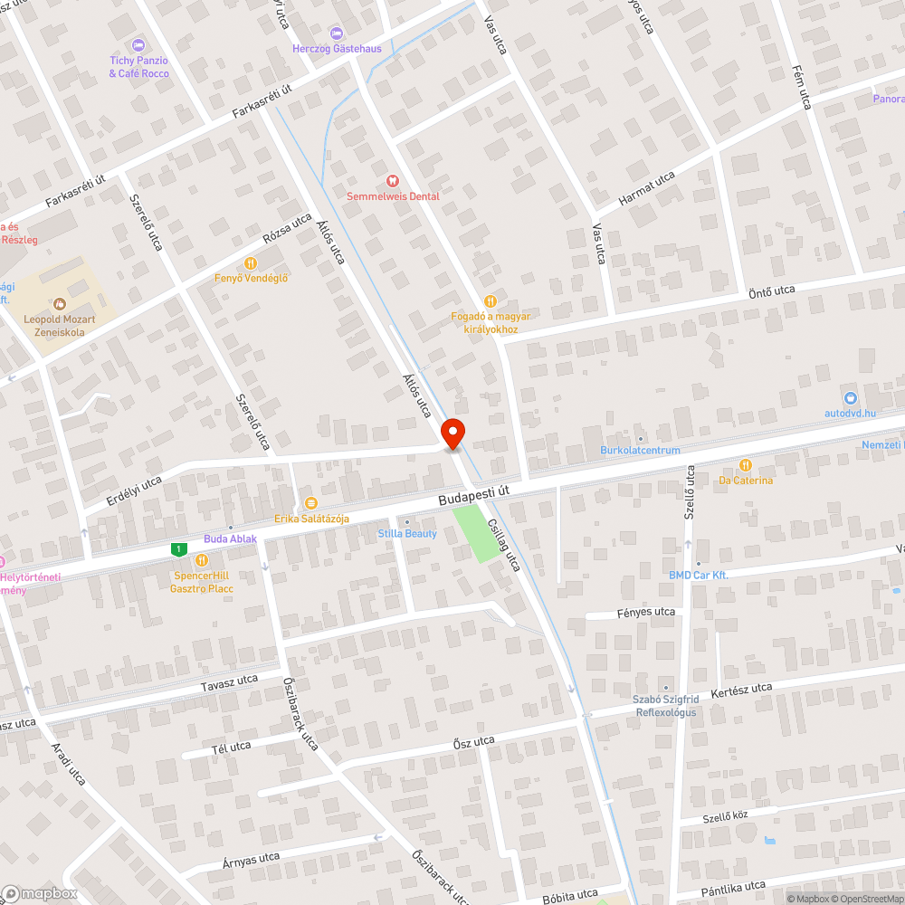 Elhagyott autóroncs bejelentés helye