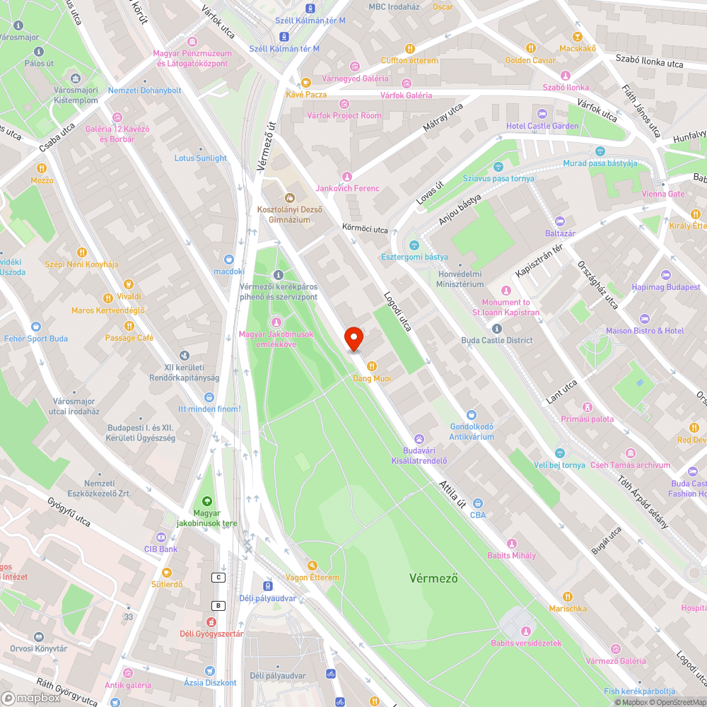 Kátyú bejelentés helye