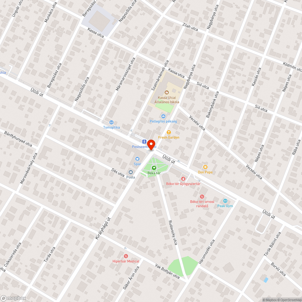 Kátyúhegyek bejelentés helye