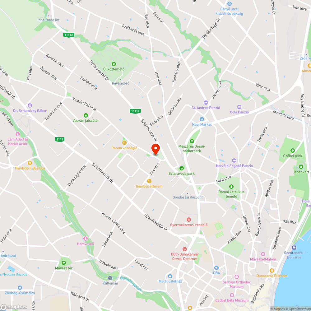 Elpusztult pinty bejelentés helye