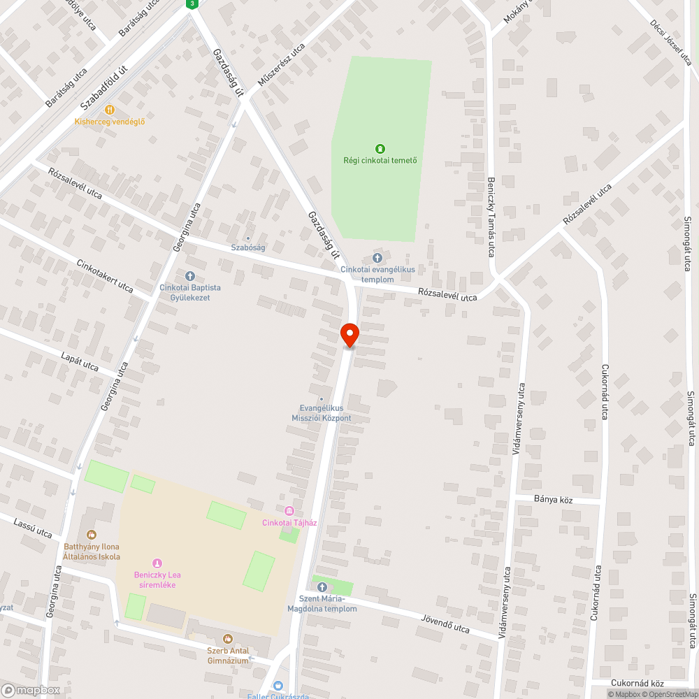 Buszról az árokba bejelentés helye