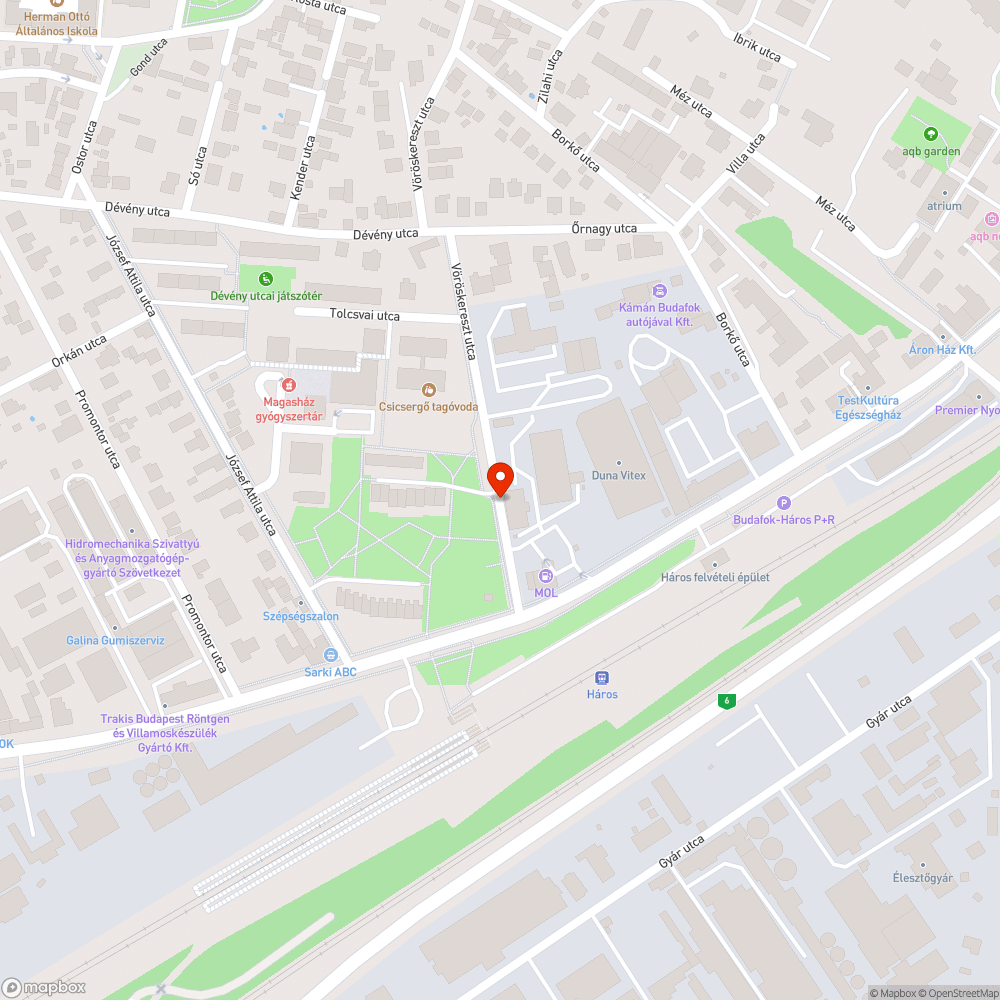 Elhagyott autó bejelentés helye