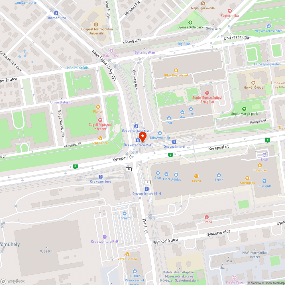 Koszos közműdoboz bejelentés helye