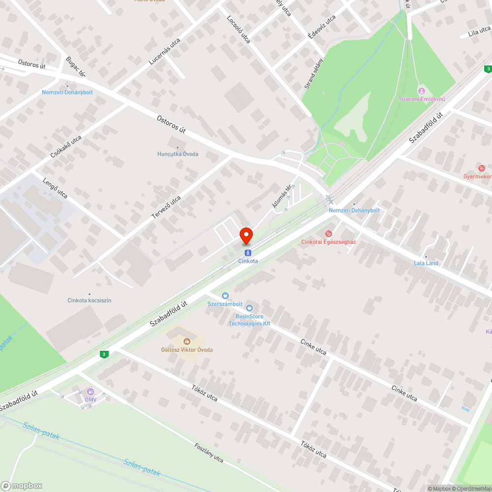 Botlásveszélyes burkolat bejelentés helye