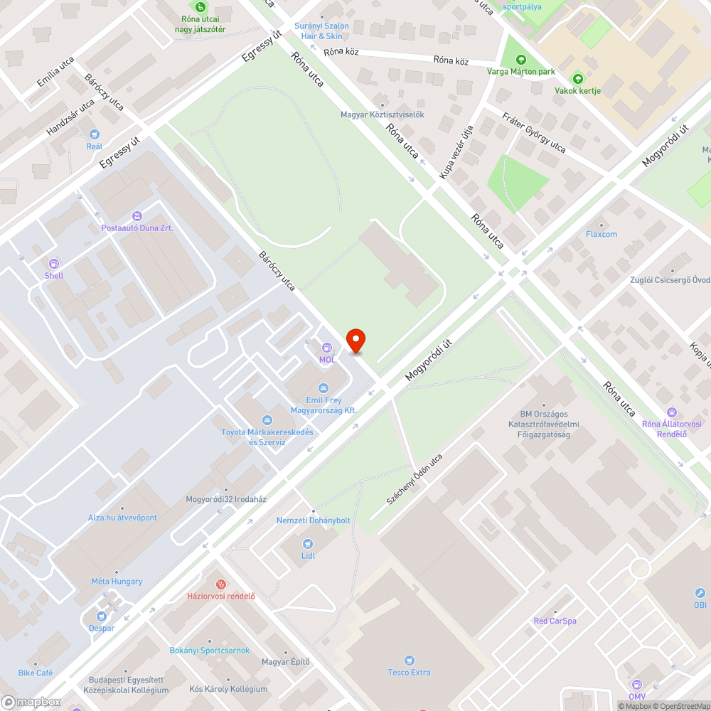 Jégpáncéllal borított járdaszakasz bejelentés helye