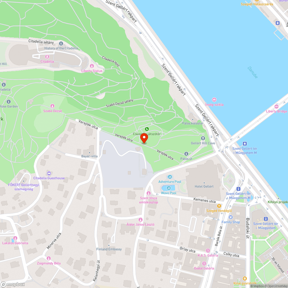 Törött pad bejelentés helye