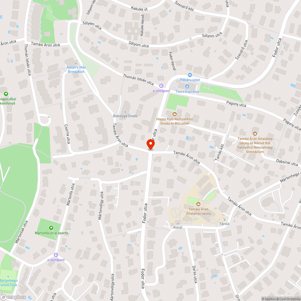 Veszelyés iskolai útvonal / átkelőhely bejelentés helye