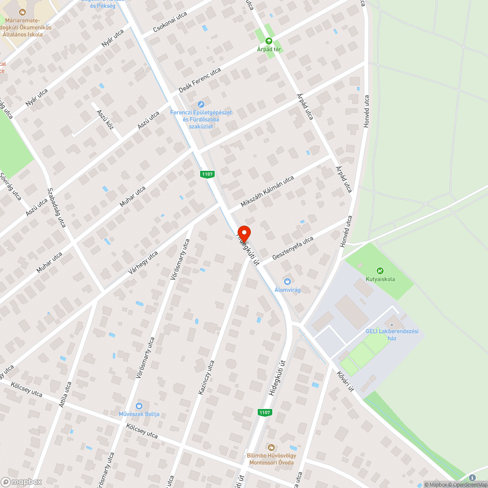 Takarítatlan csúszós út bejelentés helye