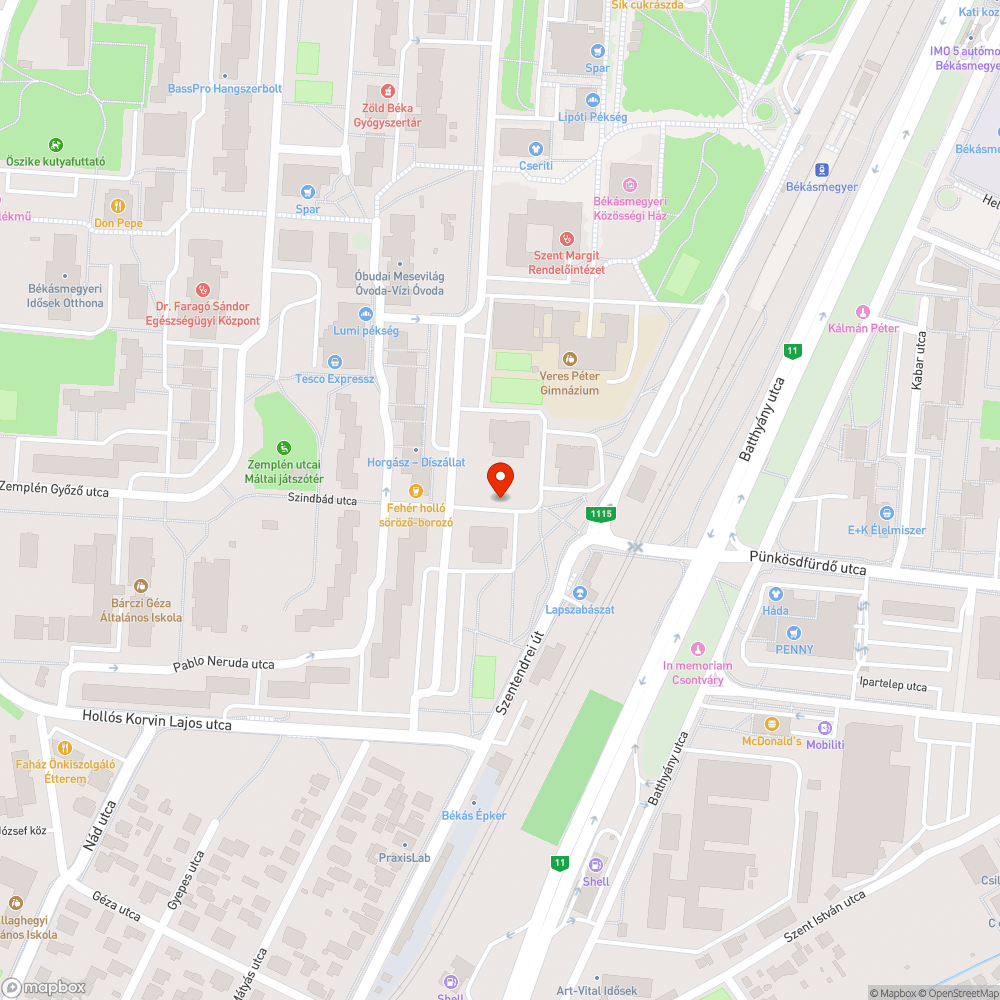 Kiégett lámpa bejelentés helye