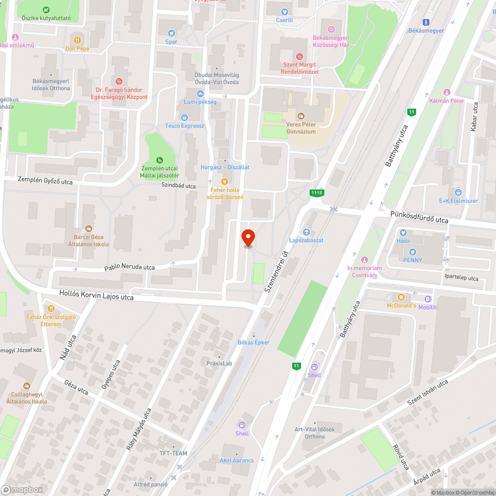 Kiégett lámpa bejelentés helye