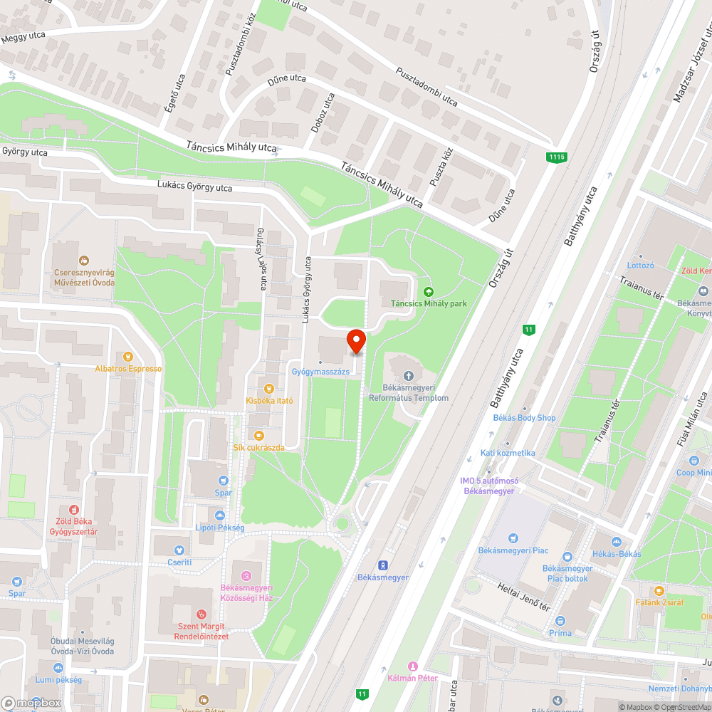 Kiégett lámpa bejelentés helye