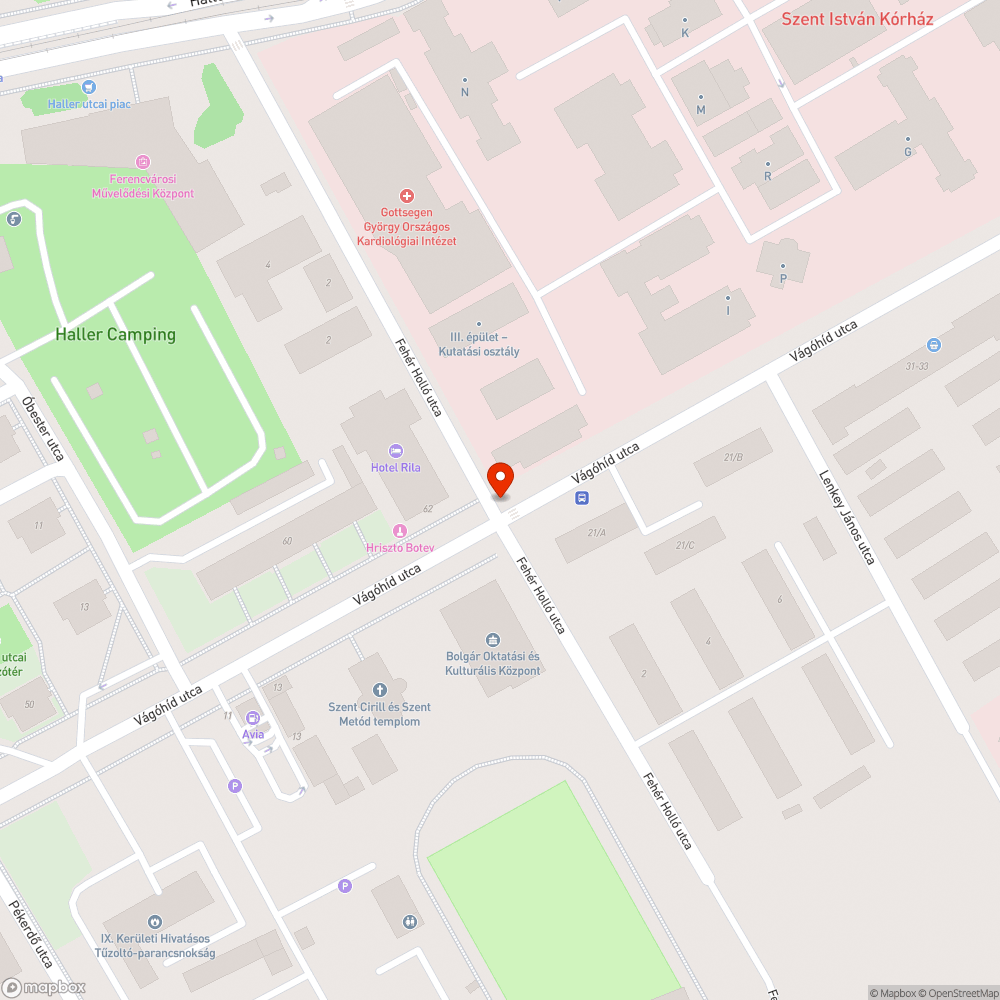 Kátyús útszakasz bejelentés helye