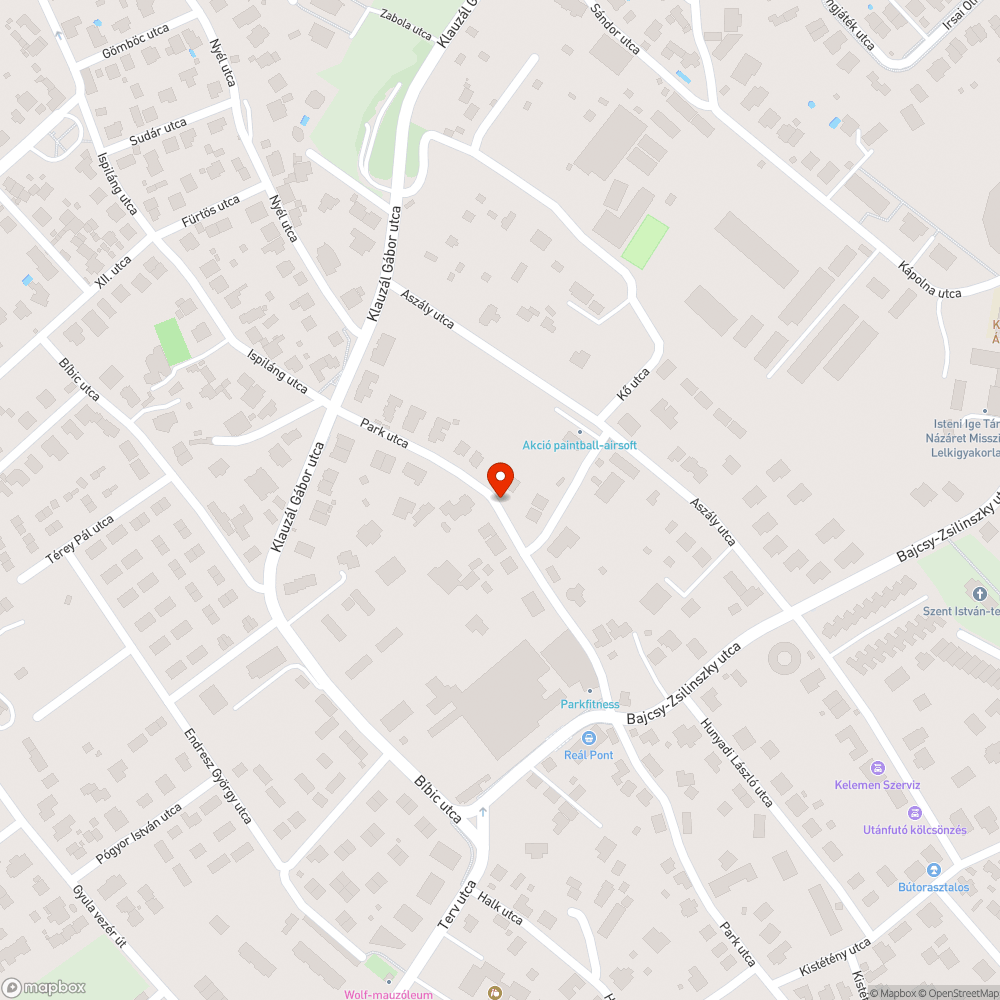 Beszakadó csatornafedél bejelentés helye