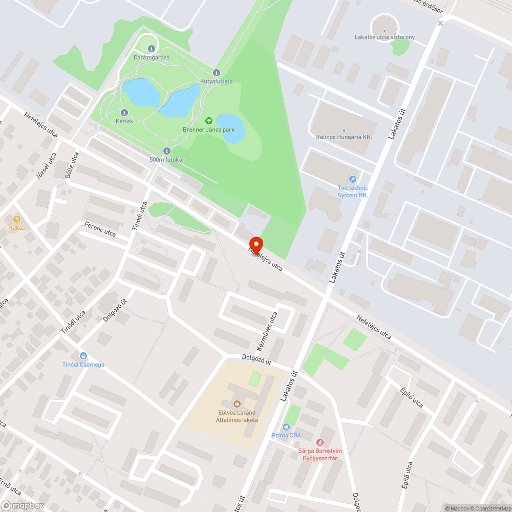 Graffitis trafóház bejelentés helye