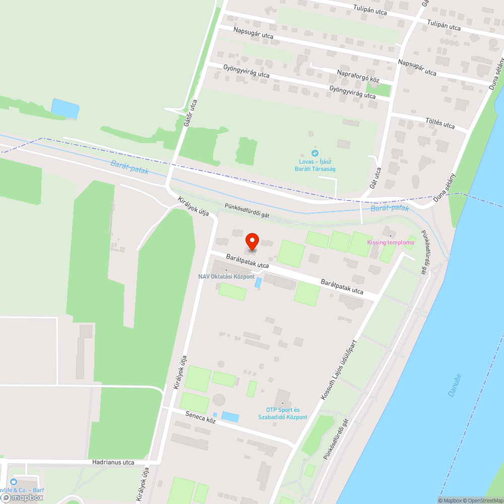 Növekvő kátyú bejelentés helye