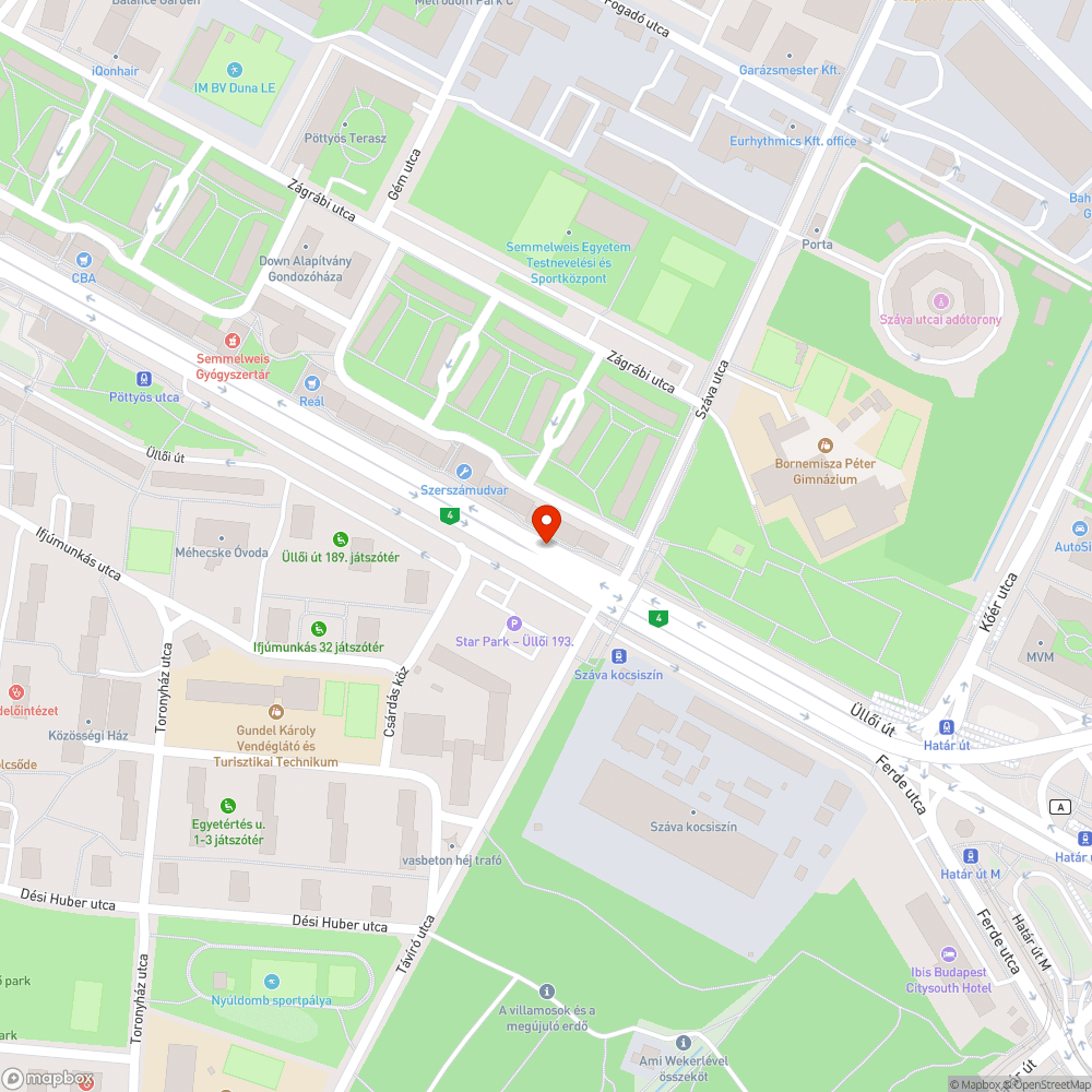 Letarolt terelőoszlopok, törmelék bejelentés helye