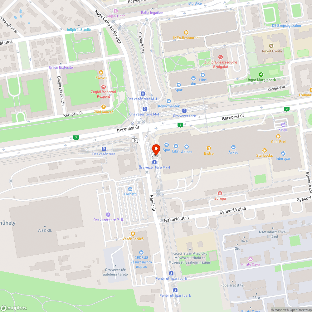 Megrongált kuka bejelentés helye