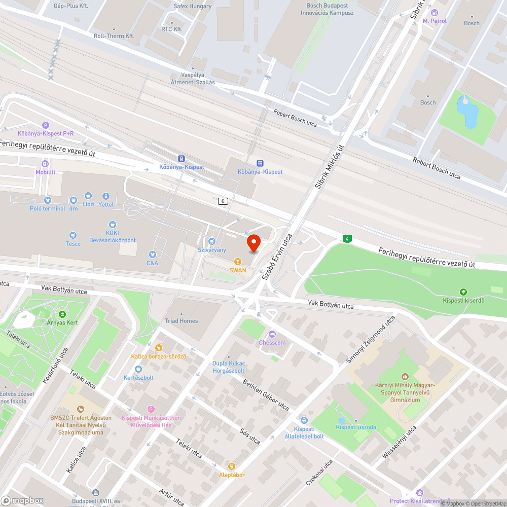 Graffitivel szennyezett fal bejelentés helye