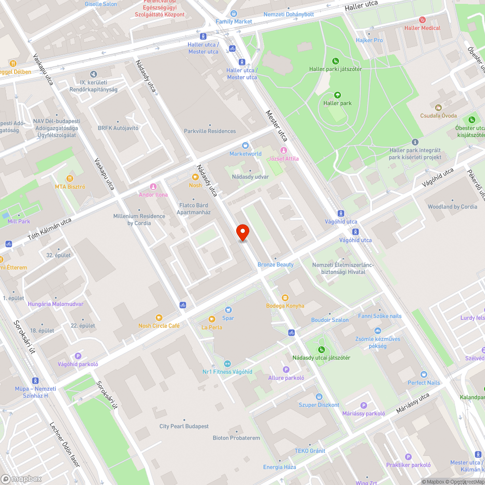 Életveszélyes járdaszakasz bejelentés helye