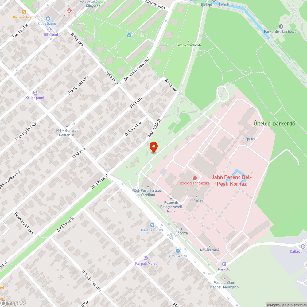 Szemétlerakó a kórház mellett bejelentés helye