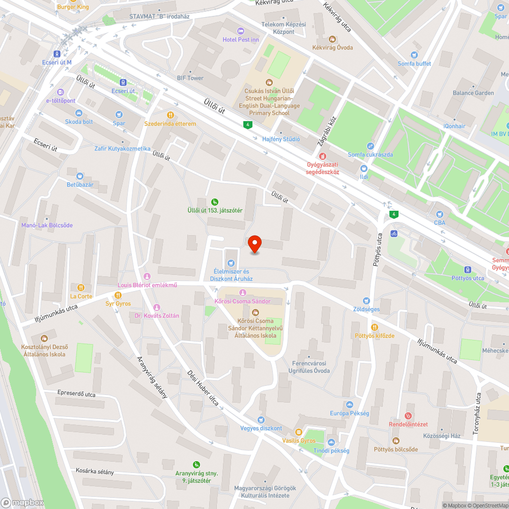 Közvilágítás bejelentés helye