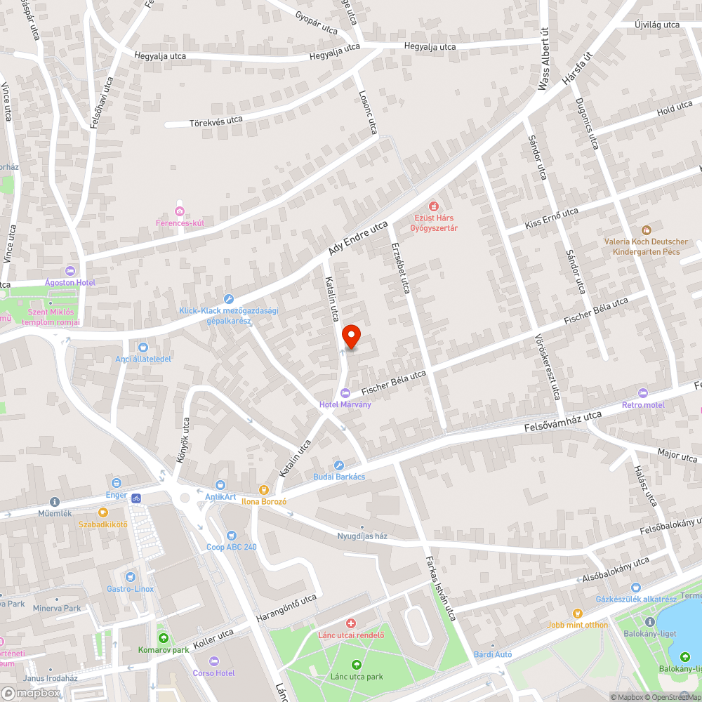 Elhagyatott autó bejelentés helye