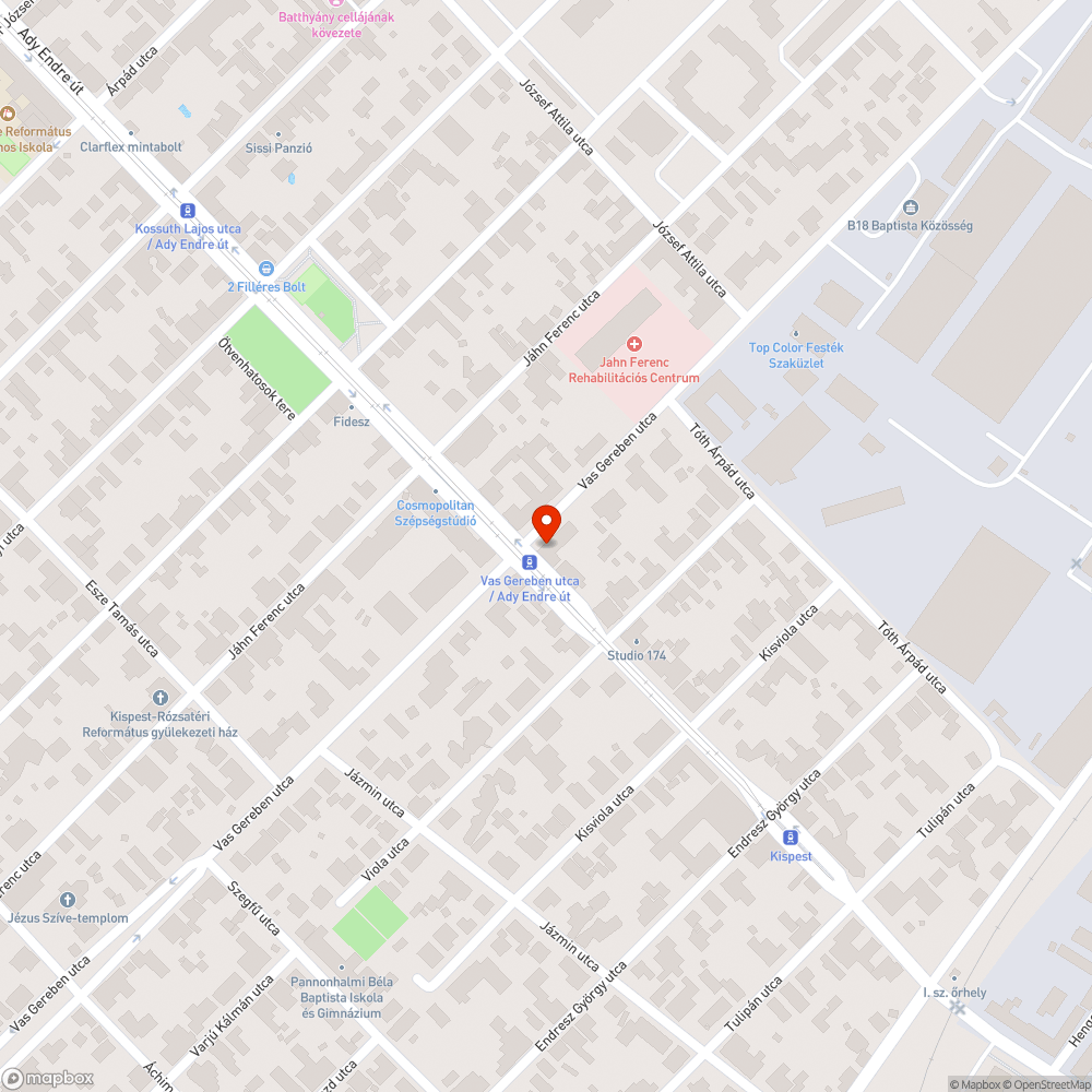 Kátyú bejelentés helye