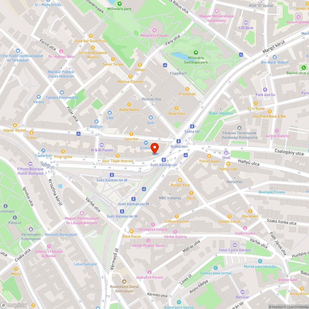 Koszos utcafront bejelentés helye