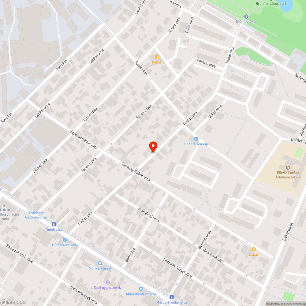 ELMŰ torony talpán graffiti bejelentés helye