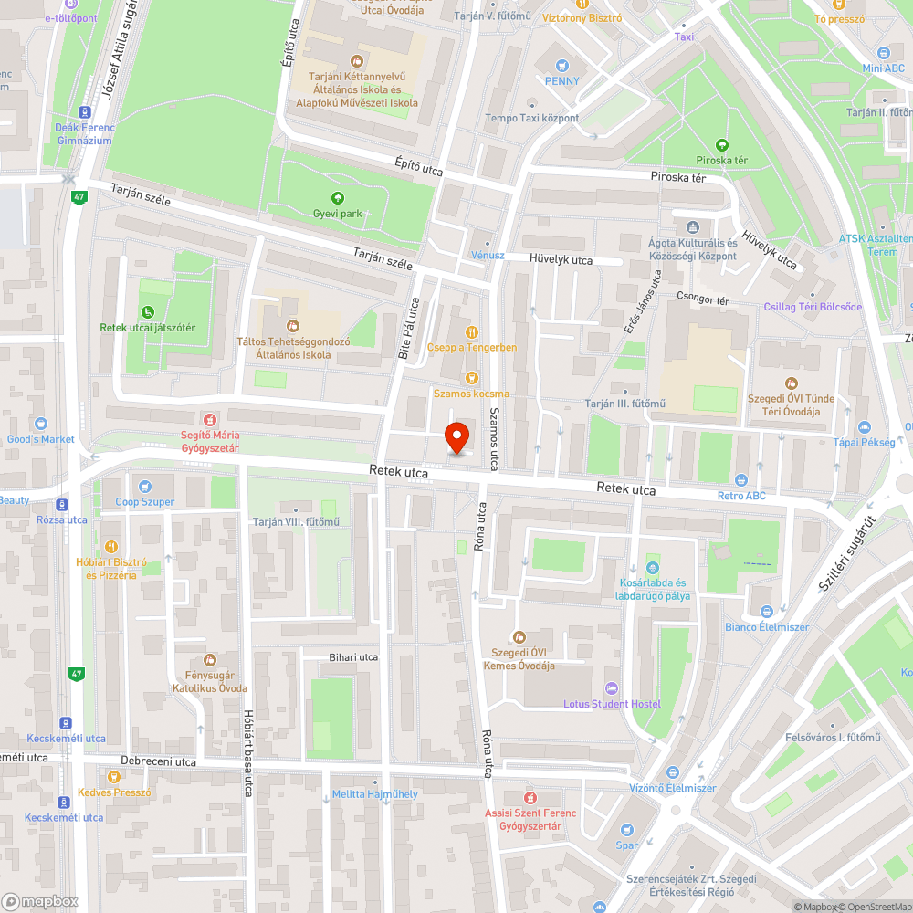 Törött kukatető bejelentés helye