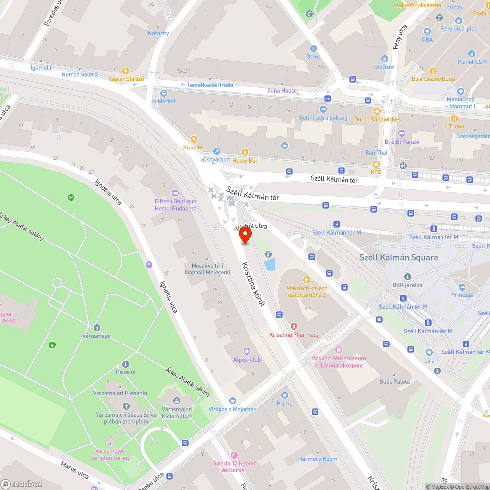 Közterületen elhagyott személygépkocsi bejelentés helye