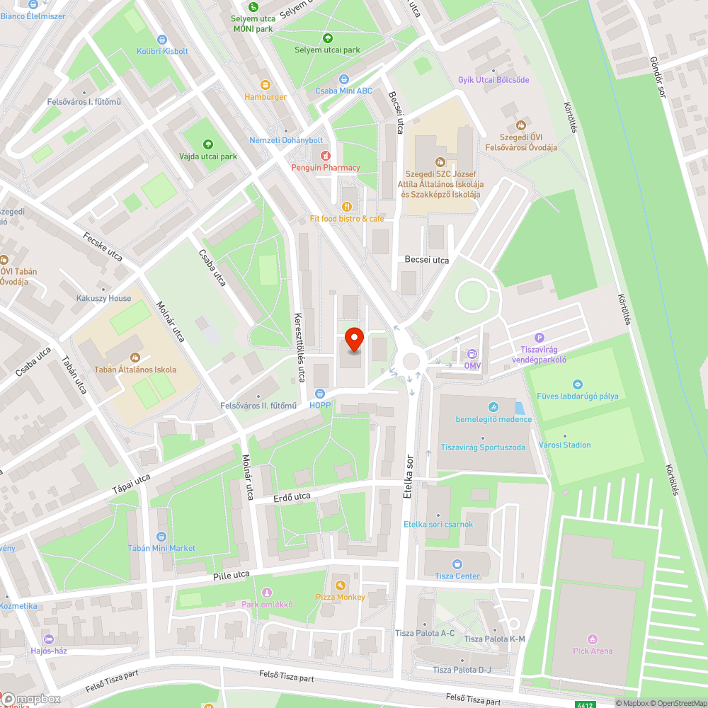 Hónapok óta lezárt járda bejelentés helye