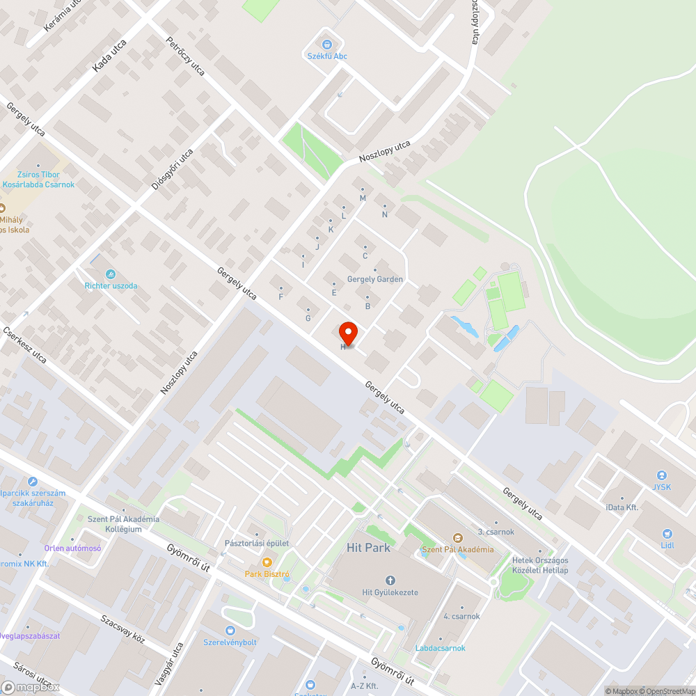 Úttest takarítás bejelentés helye