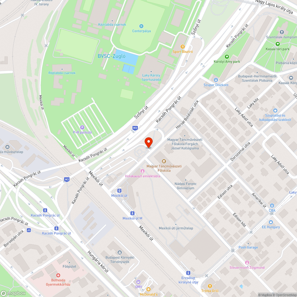 Roncs bejelentés helye