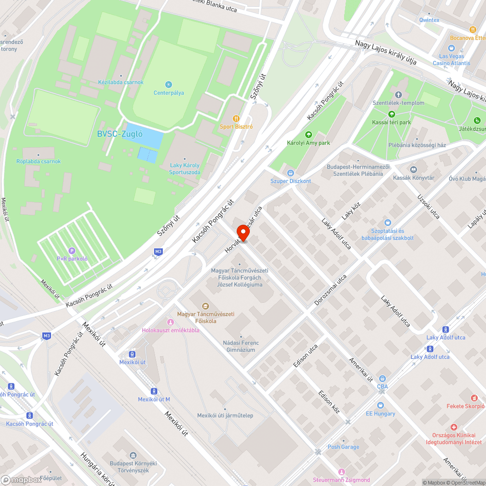 Gyalogátkelő bejelentés helye