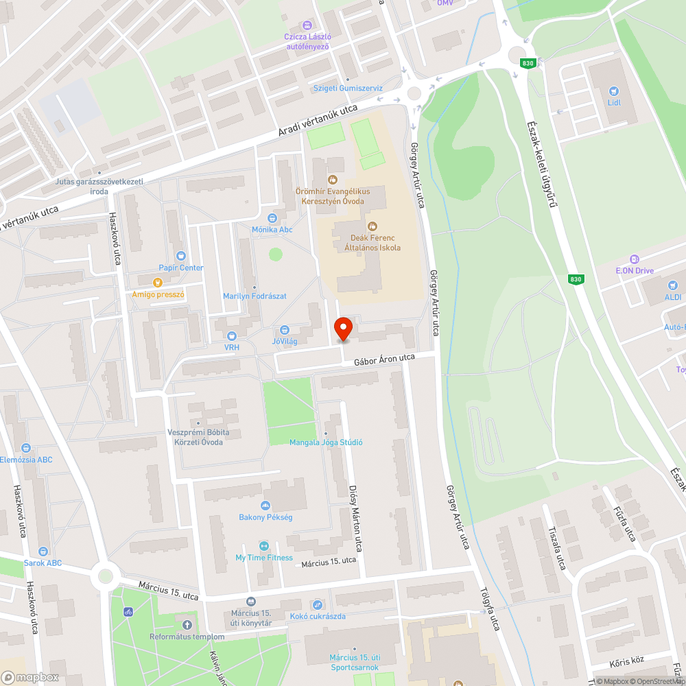 Felhajtó előtti parkolás bejelentés helye